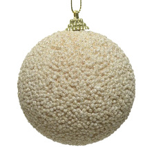 Vánoční koule s hrubou strukturou a očkem na zavěšení
