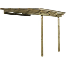 Dřevěná stavebnice pro stavbu přístřešku pro auto se dvěma sloupky