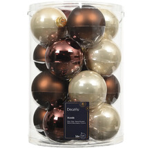 Balení 16 skleněných vánočních koulí