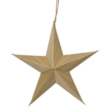 Dřevěná dekorativní hvězda k zavěšení