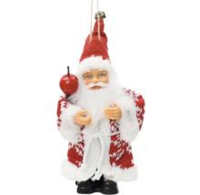 Vánoční ozdoba Santa Claus s jablkem