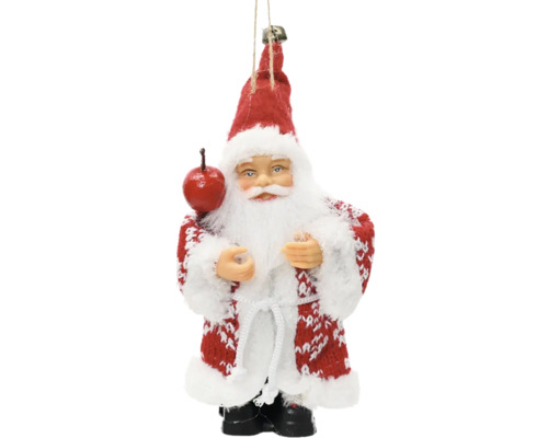 Vánoční ozdoba Santa Claus s jablkem
