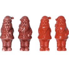 Čtyři keramické figurky Santa Clause