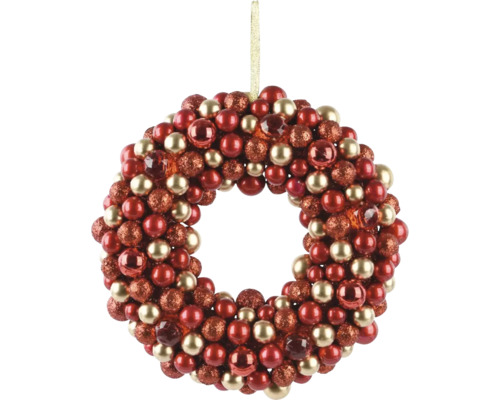 Dekorativní vánoční věnec s koulemi