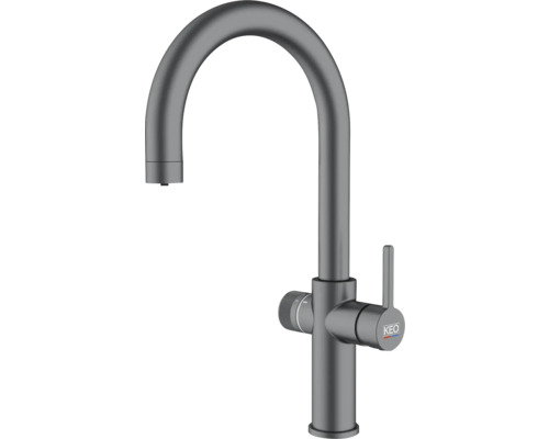 Dřezová baterie páková KEO SØDA gun metal bez boxu a filtru