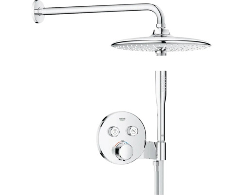 Sprchový systém s hlavovou sprchou, ruční sprchou a termostatem od firmy Grohe