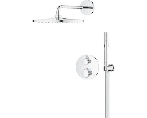 Sprchový systém s hlavovou sprchou, ruční sprchou a termostatem od společnosti Grohe