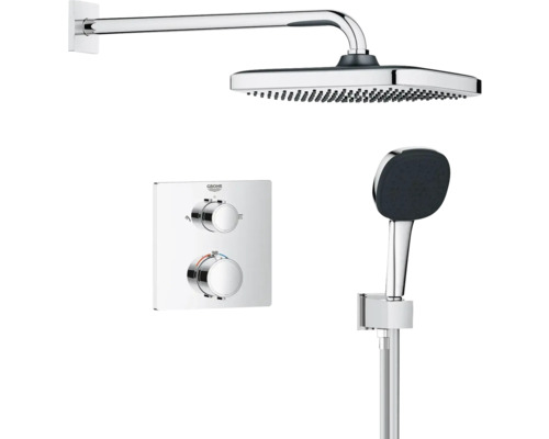 Sprchový systém Grohe Euphoria s hlavovou sprchou, ruční sprchou a termostatem