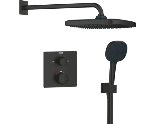Sprchová souprava s hlavovou sprchou, ruční sprchou a termostatickou baterií