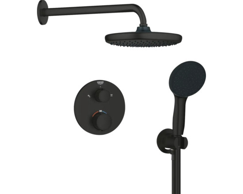 Podomítková termostatická sprchová baterie Grohe Quickfix Precision Start černá 348832430