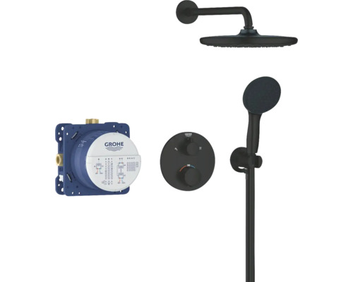 Grohe Rainshower SmartActive sprchový systém s hlavovou sprchou, ruční sprchou, podomítkovým termostatem a instalačním tělesem