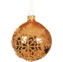 Ozdobná vánoční ozdoba se vzorem sněhové vločky