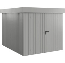 Kovová zahradní skříň s dveřmi a rukojetí