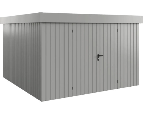 Kovový zahradní domek s dvoukřídlými dveřmi