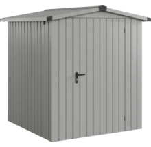 Kovový zahradní domek s dveřmi pro uložení zahradního nářadí a nástrojů