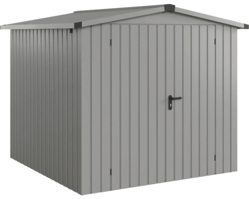 Kovový zahradní domek s dvoukřídlými dveřmi