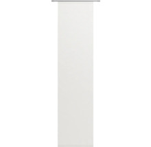 Bílá látková roleta se stříbrnou kovovou lištou