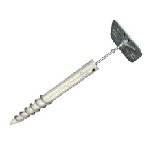 Zemní kotva s talířovou hlavou pro upevnění do země