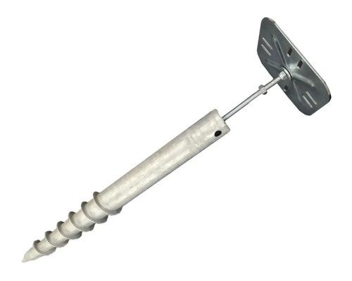 Zemní kotva s talířovou hlavou pro venkovní upevnění