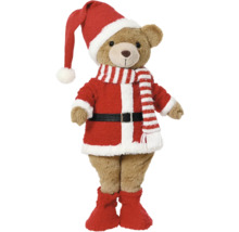 Medvídek s kostýmem a čepicí Santa Clause