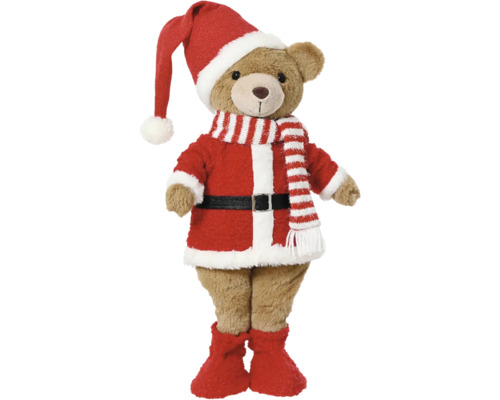 Medvídek s kostýmem a čepicí Santa Clause