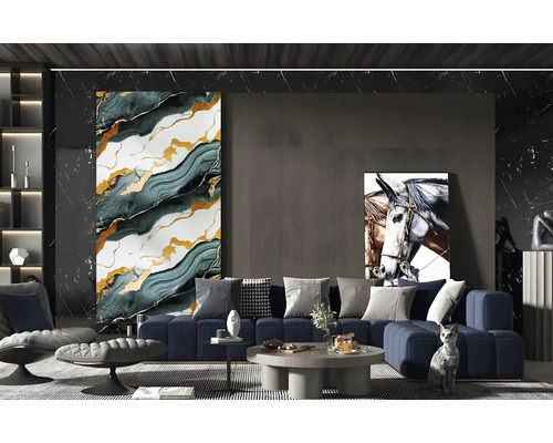 Samolepicí PVC panel Mramor blue ocean obklad na zeď zelený 120 x 180 cm Samolepicí PVC panel Mramor blue ocean obklad na zeď zelený 120 x 180 cm