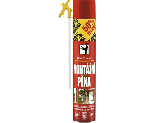 Montážní pěna Den Braven trubičková 500 + 250 ml