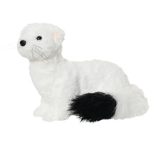 Hračka lasice hranostaj s černým ocasem