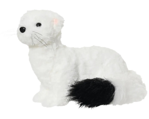 Hračka lasice hranostaj s černým ocasem