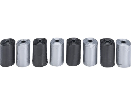 Několik rolí sáčků na psí exkrementy