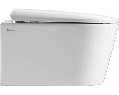 Závěsný klozet s hlubokým splachováním a víkem od Jungborn