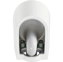 Bílá pisoárová mísa shora