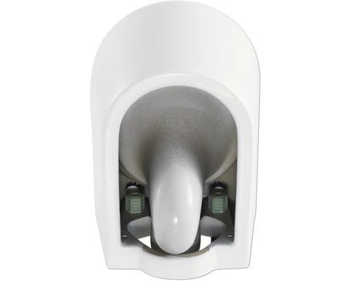 Bílá pisoárová mísa shora