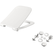 Toaletní sedátko s upevňovacím materiálem