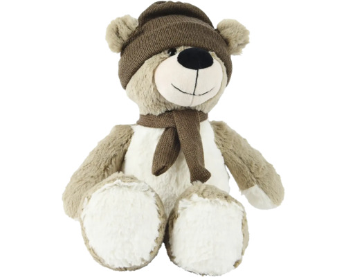 Medvídek s čepicí a šálou