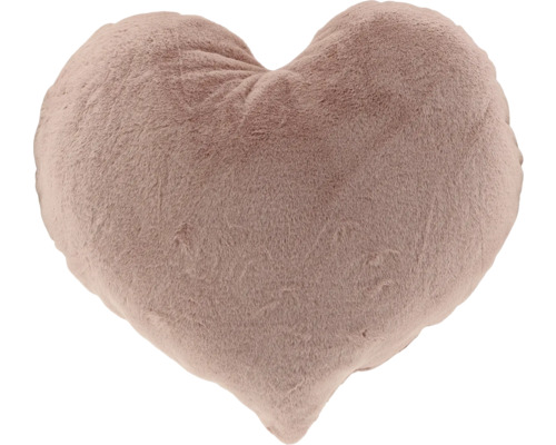 Dekorační polštář ve tvaru srdce z plyše