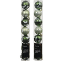 Vánoční ozdoby Decoris, nerozbitné, s listovým vzorem