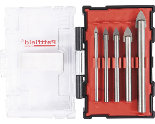 Sada vrtáků na sklo v kufříku