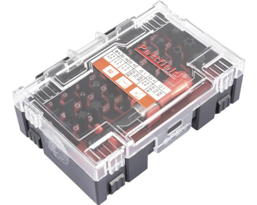 Sada bitů Pattfield v průhledné úložné krabici