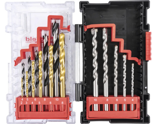 Sada vrtáků v plastovém pouzdře