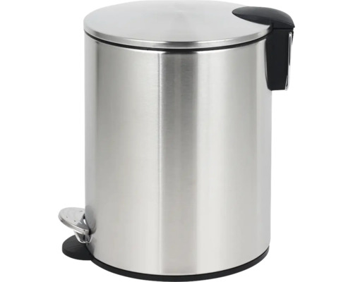 Nerezový pedálový koš s víkem a nožním pedálem