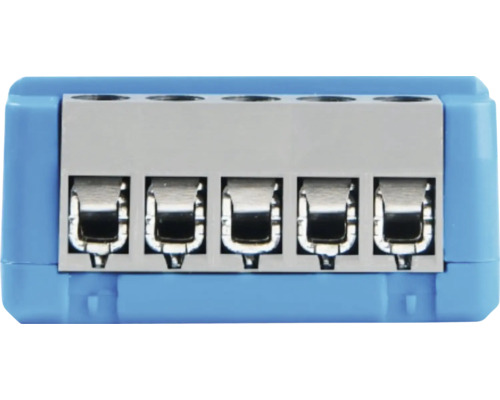 Elektrický rozdělovací blok s pěti přípojkami pro elektroinstalaci