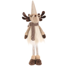 Dekorativní figurka soba s čepicí a šálou