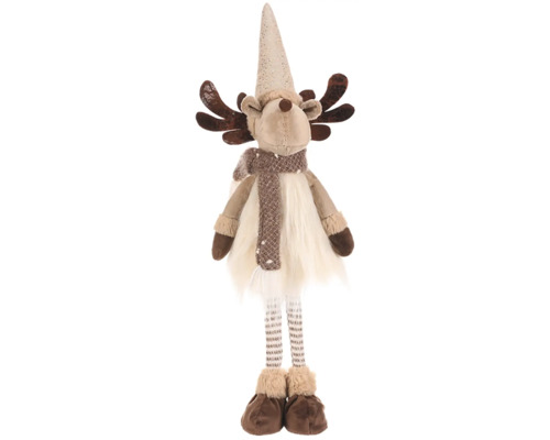 Dekorativní figurka soba s čepicí a šálou