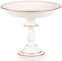 Bílá patrová mísa se zlatými akcenty