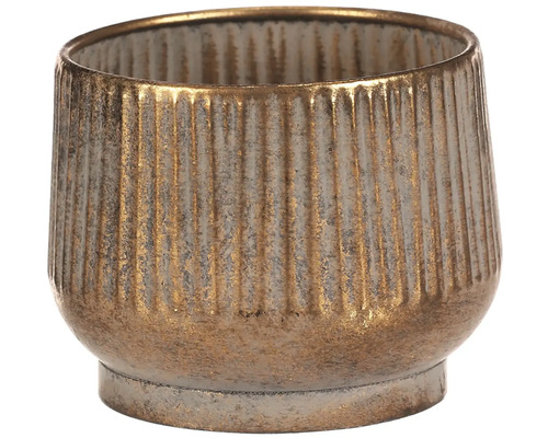 Dekorativní květináč s žebrovaným povrchem