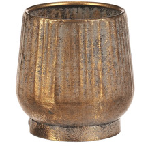 Dekorativní váza s žebrovanou texturou