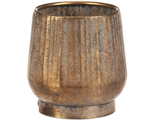 Dekorativní váza s žebrovanou texturou