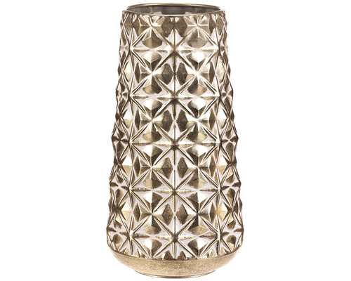 Kovový obal na květináč 1/2 menší 17x34 cm Dekorativní váza s geometrickým vzorem