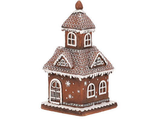 Dekorativní perníková chaloupka s okny a dekorativními prvky